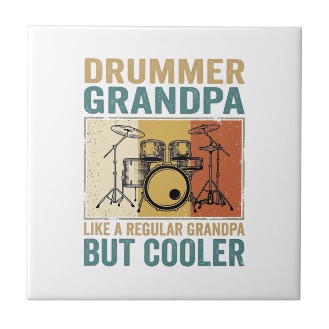 Carreau Papi Batteur Comme un Papi Normal Mais Plus Cool  (Devant)