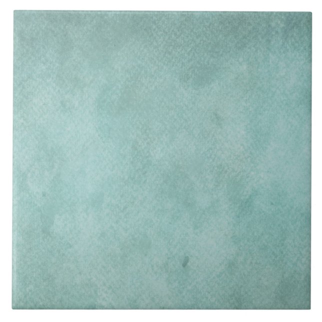 Carreau Papier d'aquarelle bleu Aqua Turquoise Texture col (Devant)