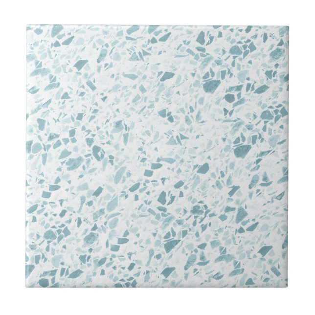 Carreau Papier Oceanic Blue Terrazzo (Devant)