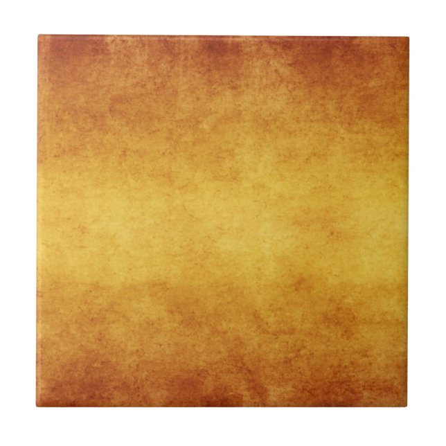 Carreau Papier parcheminé terre d'ombre brûlé âgé par cru (Devant)