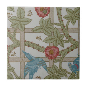 Carreau Papier peint à motif treillis de William Morris