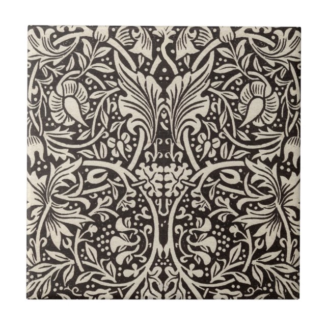 Carreau Papier peint floral Narcisse de William Morris (Devant)