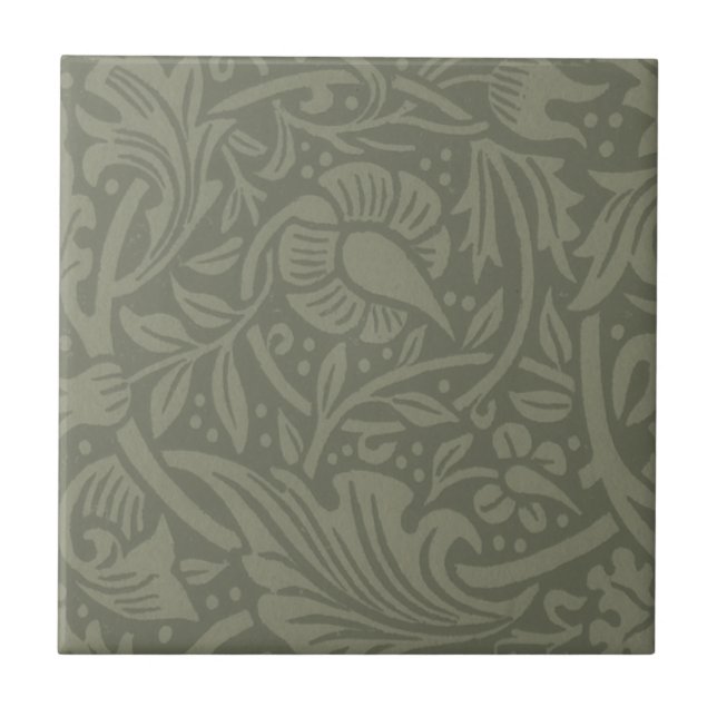 Carreau Papier peint floral Narcisse William Morris (Devant)