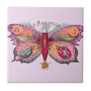 Carreau Papillon Cigar Antique Peinture publicité