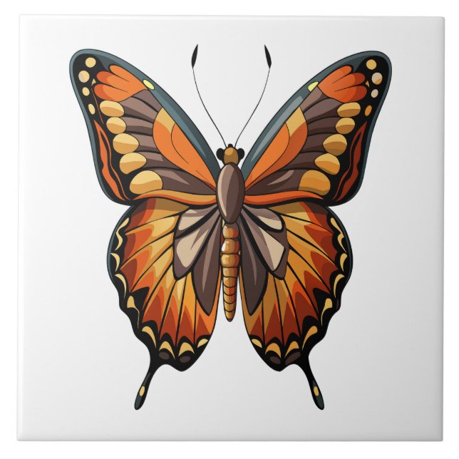 Carreau Papillon illustré  (Devant)