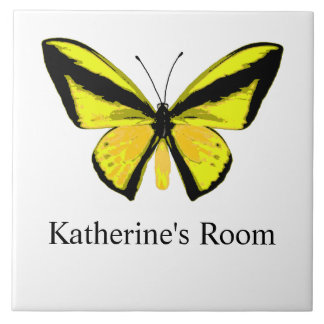 Carreau Papillon Jaune Chambre d'Enfants