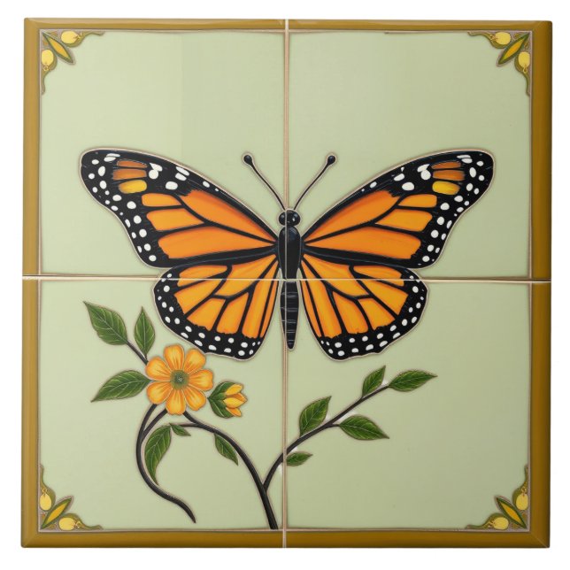 Carreau Papillon Monarque - Carrelage en céramique (Devant)