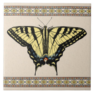 Carreau Papillon Swallowtail Jaune du Sud-Ouest
