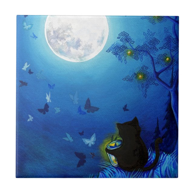 Carreau Papillons et lanternes féeriques (Devant)