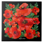 Carreau Papillons rouges colorés<br><div class="desc">De magnifiques pavots rouges confèrent un beau carreau coloré.</div>