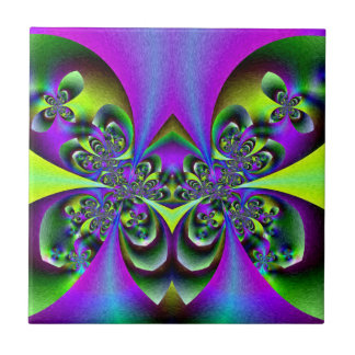 Carreau Papillons vert-foncé