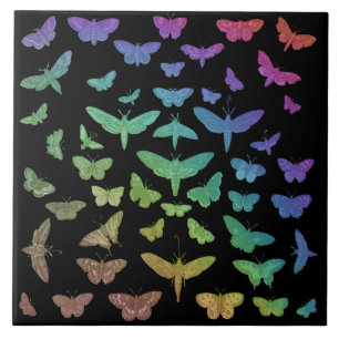 Carreau papillons vintages colorés papillons papillons pap