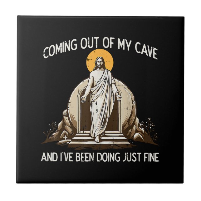 Carreau Pâques sortant de ma grotte Jésus (Devant)