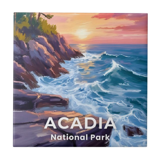 Carreau Parc national d'Acadia | Otter Cliffs Voyage dans  (Devant)