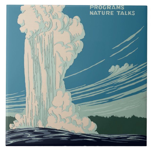 Carreau Parc national de Yellowstone (Devant)