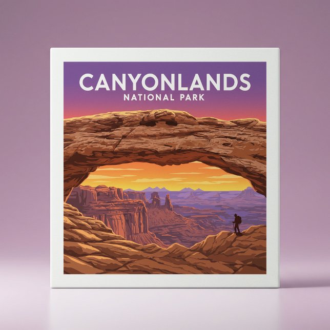 Carreau Parc national des Canyonlands vintage (Créateur téléchargé)