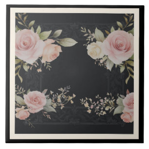 Carreau Parchemins de style victorien rose