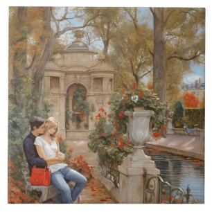 Carreau Paris Amour : Fontaine de Médicis Jardin de Luxemb