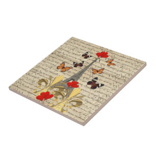 Carreau Paris vintage & papillons