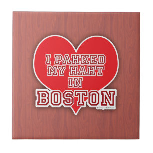 Carreau Park Your Heart in Boston Fun Accent Motto