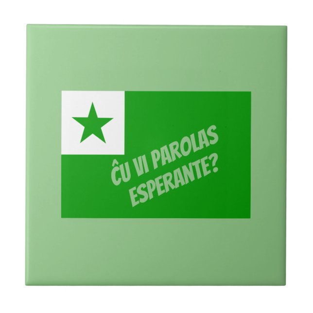 Carreau Parlez-vous Esperanto? (Devant)