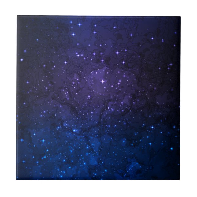 Carreau Parmi les étoiles dans la Galaxie (Devant)