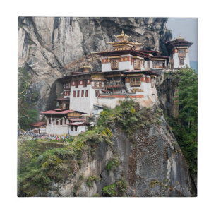 Carreau Paro Taktsang : Le monastère du nid de tigre - Bho