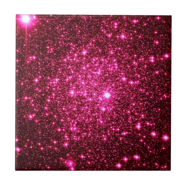 Carreau Parties scintillant astrale rose chaud (Devant)