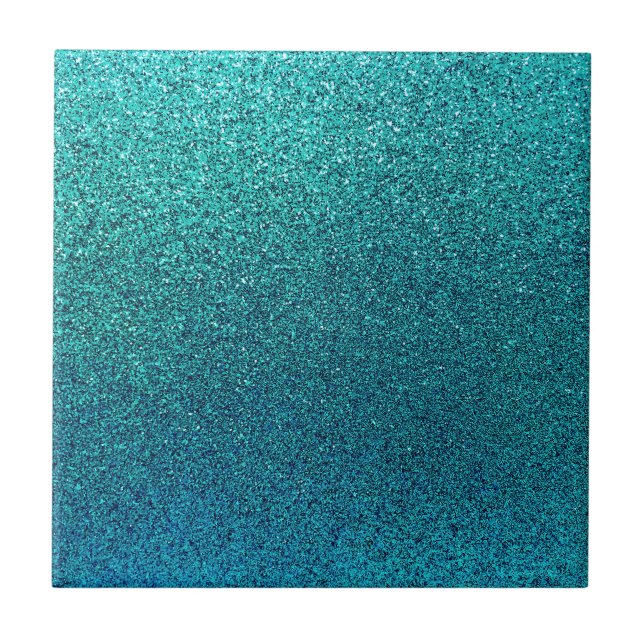Carreau Parties scintillant bleue turquoise Turquoise de F (Devant)