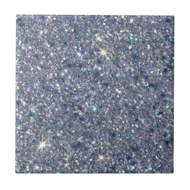 Carreau parties scintillant brillant argent brillant arriè (Devant)