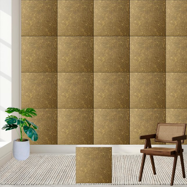 Carreau Parties scintillant Brown dorée de luxe Parquet pl (Luxury Gold Brown Sparkling Glitter Wall Floor Ceramic Tile)