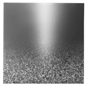 Carreau Parties scintillant en argent métallique