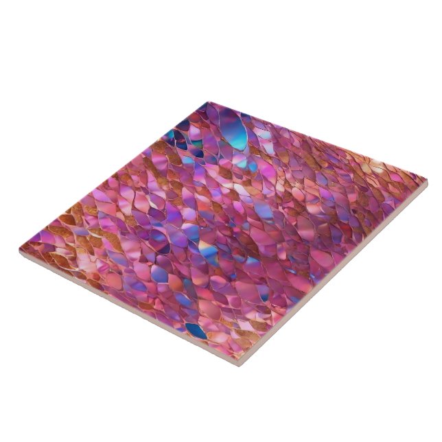 Carreau Parties scintillant Populaire Opal Holographic Col (Côté)