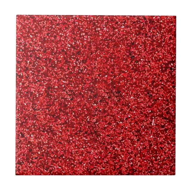 Carreau Parties scintillant rouge (Devant)