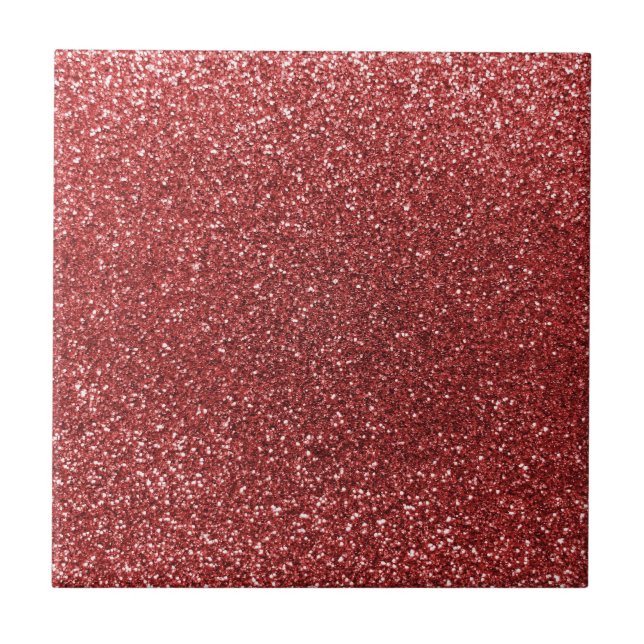 Carreau Parties scintillant rouge clair (Devant)