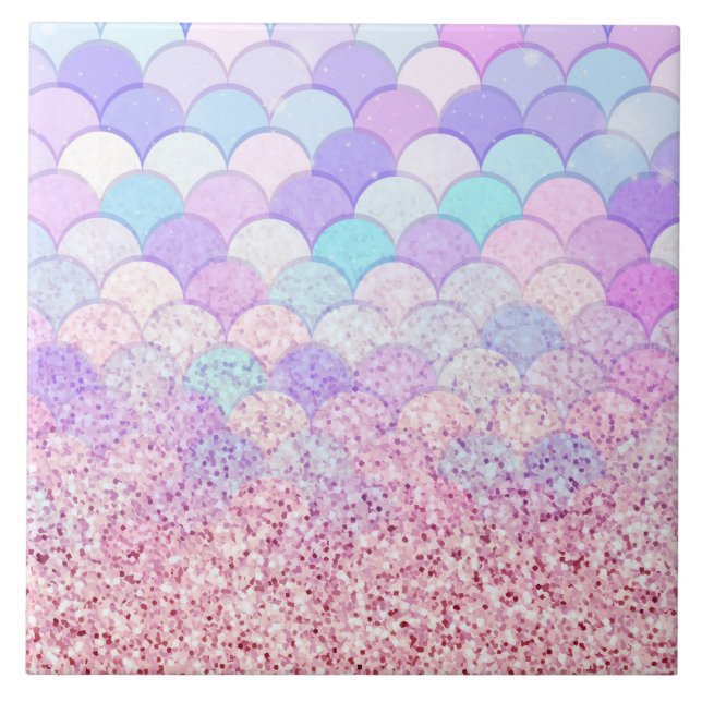 Carreau Parties scintillant Sirène (Devant)