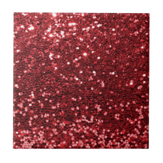 Carreau Parties scintillantes rouges de Faux