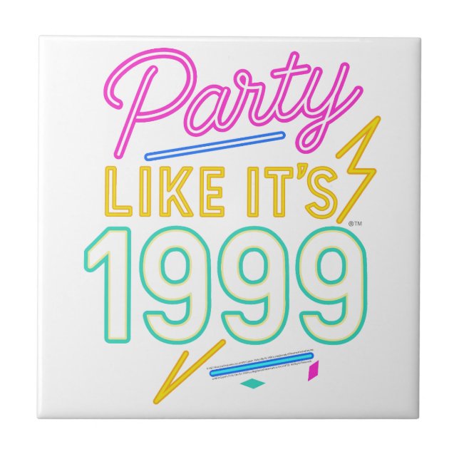 Carreau Party Like It’s 1999®™ – Neon Voltage (Devant)