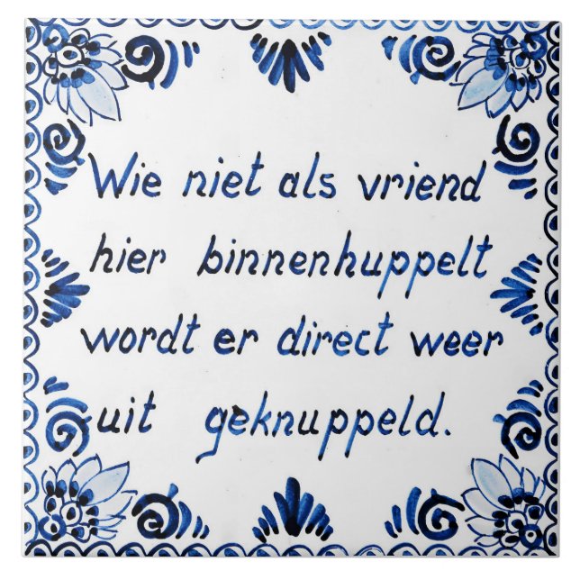 Carreau Pas un ami ? Rejetée. (Devant)