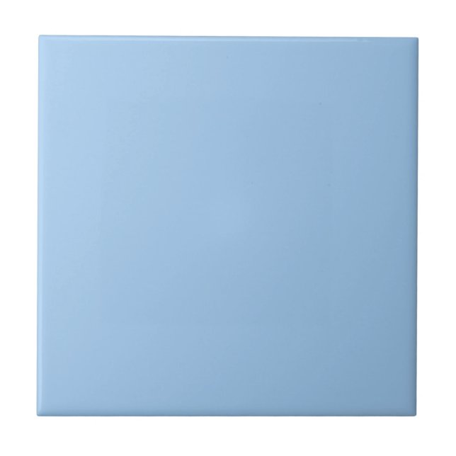 Carreau Pastel Bébé Bleu Couleur Solide (Devant)
