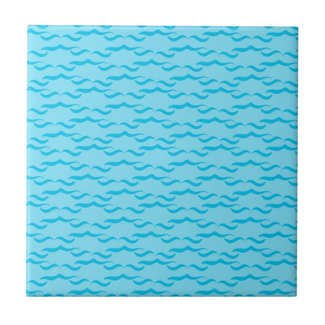 Carreau Pastel Blue Sea Eau Waves Océan Pacifique (Devant)