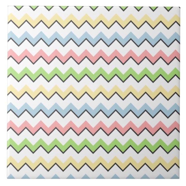 Carreau Pastel Chevron-Drop Shadow by Shirley Taylor (Devant)