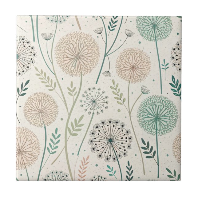 Carreau Pastel Dandelion Dreams - Flore lunaire (2) (Devant)