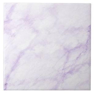 Carreau Pastel Lilac Aquarelle Marbre Abstrait Motif