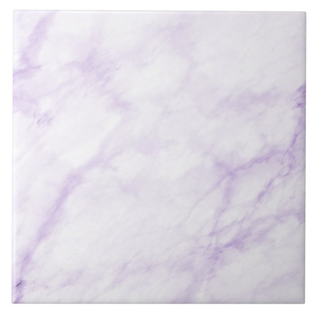 Carreau Pastel Lilac Aquarelle Marbre Abstrait Motif (Devant)