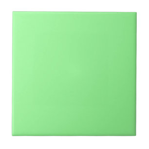 Carreau Pastel Mint Vert couleur solide   Classique   Élég