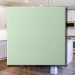 Carreau Pastel Pistachio couleur solide | Classique | Élég<br><div class="desc">Pastel Pistachio couleur solide | Classique | Élégant | tendance | Style | Cadeau</div>