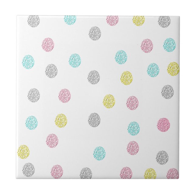 Carreau Pastel Pois (Devant)