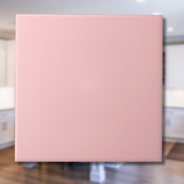Carreau Pastel Rose couleur unie | Classique | Élégant (Créateur téléchargé)