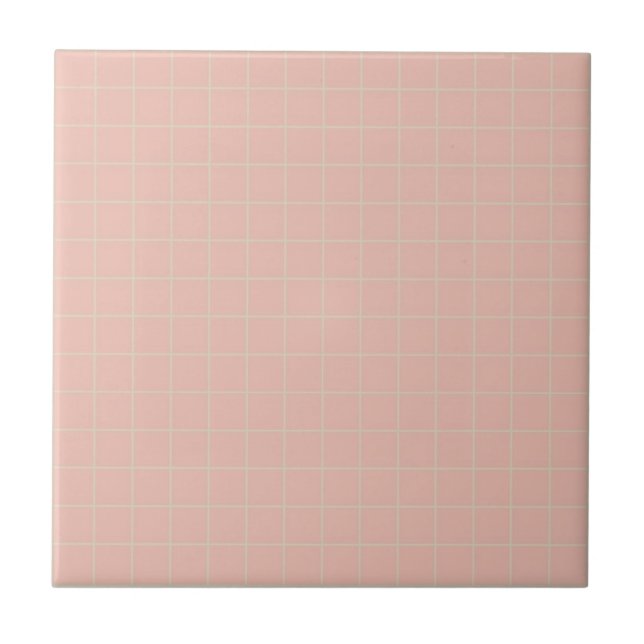 Carreau Pastel Soft Pink & Mint Green À damiers Motif (Devant)